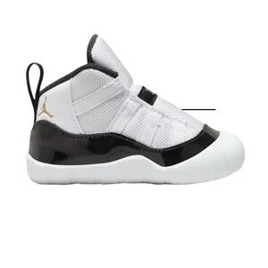 AIR JORDAN 11 BOOTIE GRATITUDE CRIB LIFESTYLE SHOE White and Black US 2.5